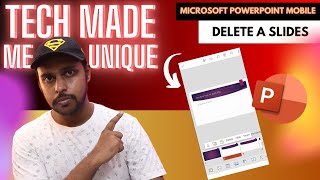 how to delete a slides in Microsoft powerpoint mobile