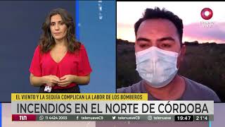 Incendios sin control en Córdoba: Bomberos combaten las llamas