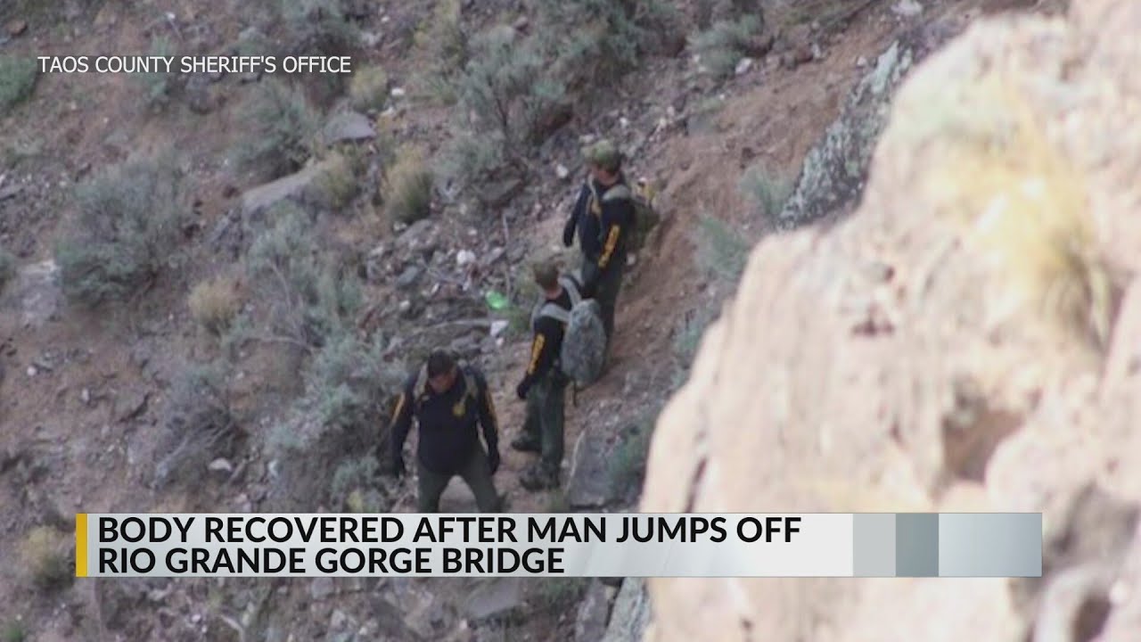 Body recovered after man jumps off Rio Grande Gorge Bridge - YouTube