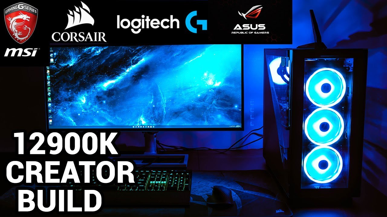 INTEL 12900K PC BUILD! MSI Z690 CARBON WIFI, INTEL CREATOR PC BUILD ...
