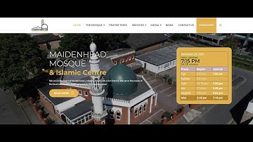 Maidenhead Mosque Berkshire - Website Redesign - Before & After 2020