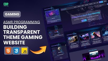 🚀 Build a MIND-BLOWING Transparent Gaming Website in Minutes! Glassmorphism Magic with HTML/CSS/JS 🔥