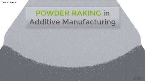 EDEM Simulation of the Powder Raking Process in Additive Manufacturing