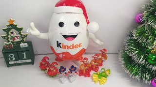 Новогодний выпуск! Kinder surprise.Новогодняя коллекция Киндер сюрприз,Киндерино в новогодней шампке