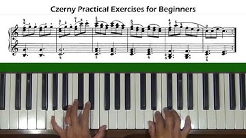 Czerny Practical Exercises for Beginners Op. 599, No. 24 Piano Tutorial