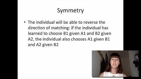 Stimulus Equivalence - Basic Terms