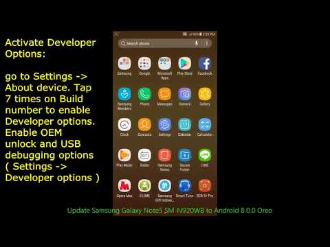 Update Samsung Galaxy Note5 SM-N920W8 to Android 8.0 Oreo