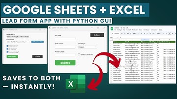Client Data Entry App with Google Sheets & Excel Integration | Python + PyQt5 Portfolio Project