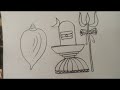 Mahadev ka shivling aur trishul banana seekho bahut hi sundar aasan tarika bataye #viral #easy#short