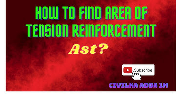 How to find area of tension Reinforcement ||Area of steel |How to find  Ast ||area of steel for beam