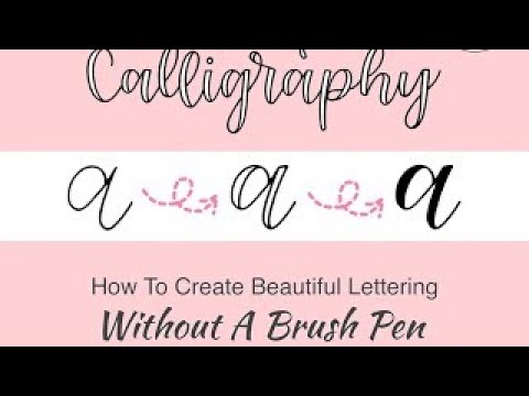 How to: Calligraphy & Hand Lettering with a pencil for Beginners!!! ️ ...
