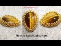 Оплетение Кабошона Бисером Мастер Класс / Cabochon Braiding Beaded Master Class Tutorial