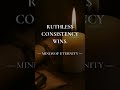 Consistency is unmatched power. #stoic #discipline #mindset #habits #masculinity