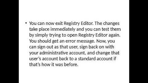 How to Disable Access to the Windows Registry @Jimmy_Neutron