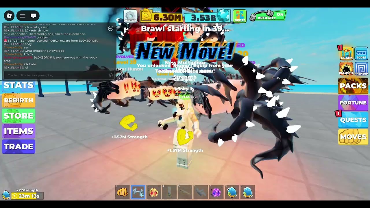 Day 2 of Getting 14580 Rebirths