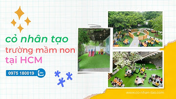 Cỏ nhân tạo sân trường mầm non Tp HCM