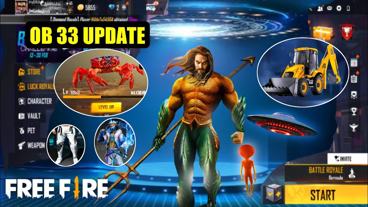 Free fire ob 33 update | ob 33 update new items | free fire ob 33 update data