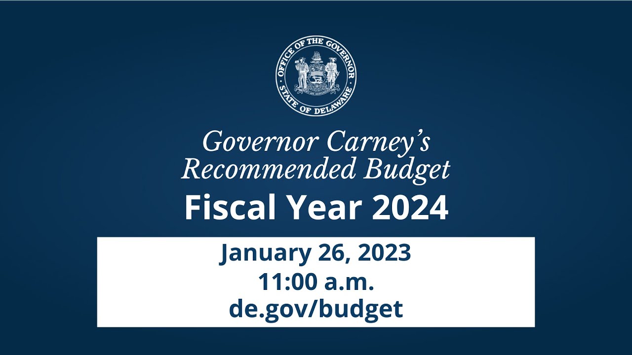 VIDEO: Governor Carney Presents FY24 Recommended Budget – WGMD