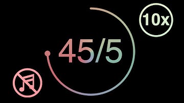 45/5 - 45 Minute Timer - 5 Minute Break - Pomodoro Technique - Pastel Dark Mode