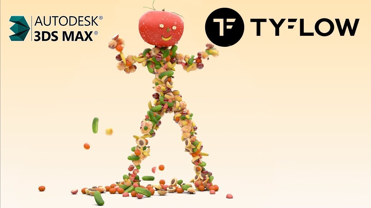 Dancing Fruit's Man! TyFlow Tutorial! Vray Rendering! 3ds Max Tutorial ...