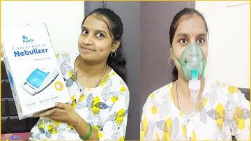 How to use Nebulizer in telugu ? Live demo | Nebulizer machine review Telugu