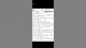 Maths Important Questions 3rd sem ECE 2022 Scheme VTU BMATEC301 #shorts #maths #vtu academy