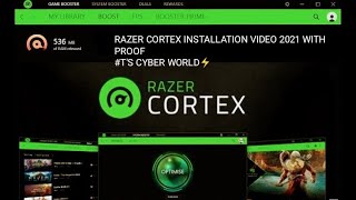 BEST GAMING BOOSTER / #RAZERGAMINGANDSYSTEMBOOSTER 2021 DOWNLOAD/INSTALLATION LIVE PROOF TCW #razer screenshot 2