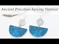 Polymer Clay Project: Ancient Porcelain Earring Tutorial