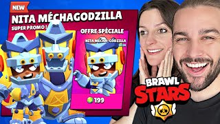 ON CRAQUE POUR LE SKIN NITA MECHAGODZILLA SUR BRAWL STARS !