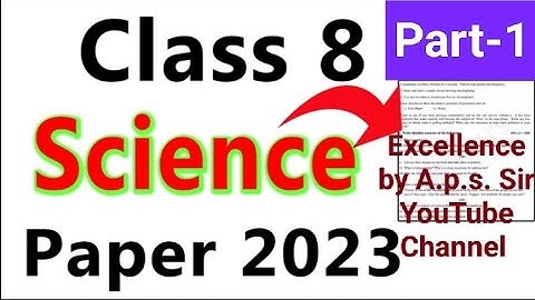 Science Part-1 Class-8th Board Exam -2023 Mp Board #questionsbank #paper2023  #science #exam #paper