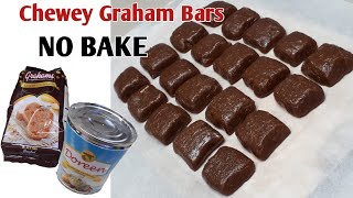NO BAKE Graham bars (super chewey) | Lasang YEMA | Easy desserts | homemade desserts