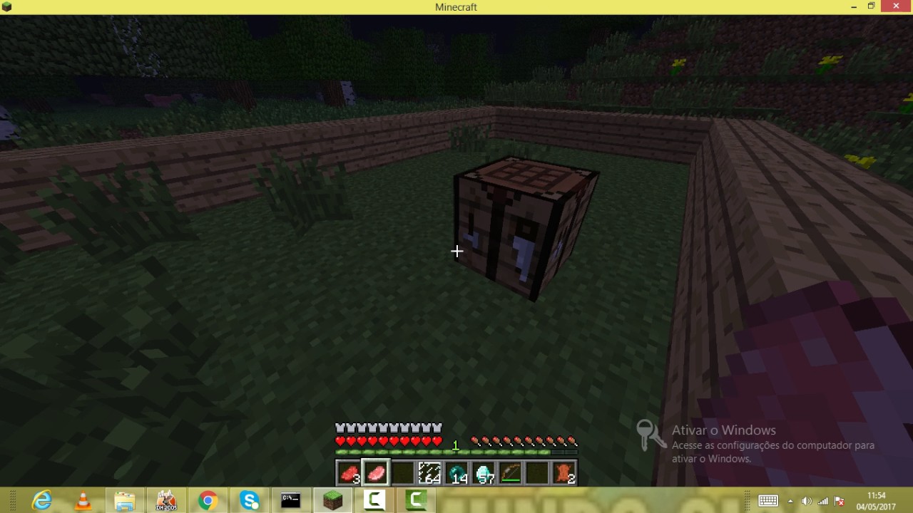 como fazer uma picareta de diamante no minicraft - YouTube