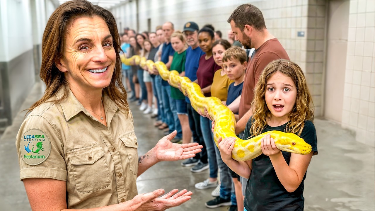 I Got 1,000 People to Hold Our Giant Snake!!