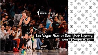 WNBA FINAL 2023  GAME 3 | Las Vegas Aces vs New York Liberty | October 15, 2023