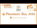 Nandha engineering college  nandha college of technology placement day 27042024