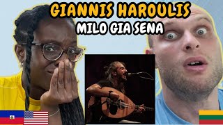 REACTION TO Giannis Haroulis - Milo Gia Sena (Live) | FIRST TIME LISTENING TO GIANNIS HAROULIS