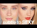 SUBTLE TO SEXY - One Girl, Two Makeup Looks