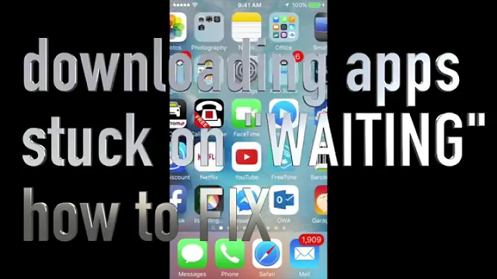 Trying to update app got stuck on "waiting" - how to FIX in iPhone iPad iPod