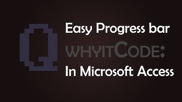 Microsoft Access Easy Progress Bar