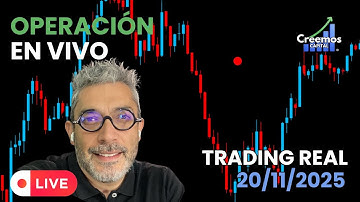 Operación de trading real en vivo  - Sesión Asia - Europa  20/11/2025