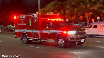 ( Electric Horn ) LAFD Rescue 3 Transporting