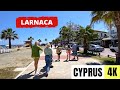 Larnaca cyprus  4k city centre  walking tour  may 2023