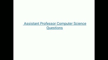 HPPSC Assistant Professor CS Questions