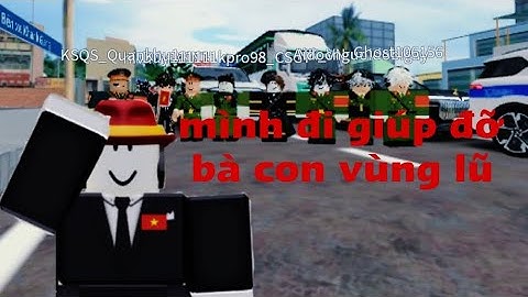 Mình đi giúp đỡ bà con vùng lũ 