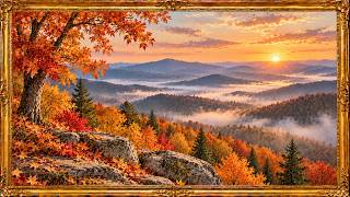 Smoky Mountain Fall | Art Framed Screensaver | Fall Frame for TV