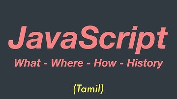 JavaScript | Overview | Tamil