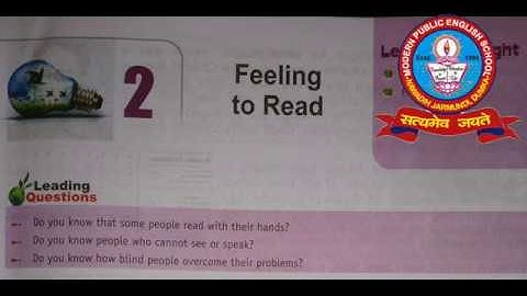 FEELING TO READ || CLASS 5 || E.V.S || CHAPTER 2 || Part 1 || MPES Classes