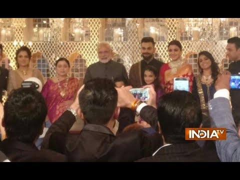 PM Modi attends Virat and Awedding Anniversarieshka's wedding reception in Delhi