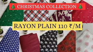Christmas Collection Cotton Checks Rayon Plain Cambric Cotton Kota Doria