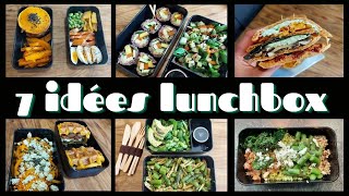 7 IDÉES DE LUNCHBOX HEALTHY - ORIGINALES - REPAS FACILES A EMPORTER